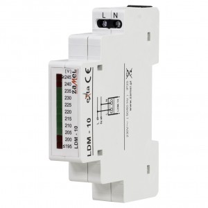 Zamel Exta LDM-10 - Wskaźnik napięcia sieci 1-fazowej typu LED (1x 11LED, 195-245V AC) - Podgląd zdjęcia nr 1