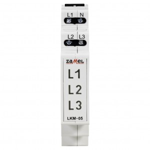 Zamel Exta LKM-05-40 - Wskaźnik zasilania - Kontroli faz typu LED w kolorach: czerwonym, zielonym i żółtym (3-fazowy: L1, L2, L3) - Podgląd zdjęcia nr 2