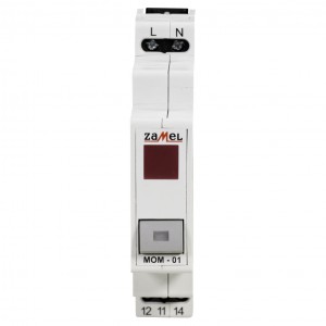 Zamel Exta MOM-01-10 - Przycisk monostabilny ze wskaźnikiem LED w kolorze czerwonym - Podgląd zdjęcia nr 2