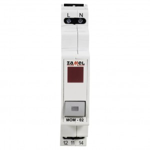 Zamel Exta MOM-02-10 - Przycisk bistabilny ze wskaźnikiem LED w kolorze czerwonym - Podgląd zdjęcia nr 2