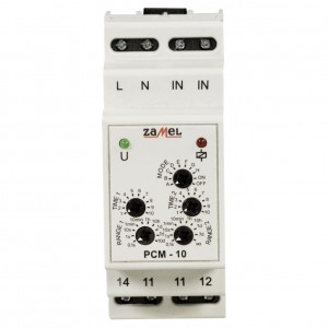 Zamel Exta PCM-10 - Przekaźnik czasowy 230V AC, Montaż na szynie TH (Uniwersalny, 10-funkcyjny, 2-czasowy, 0,1s-10dni + 0,1s-10dni) - Podgląd zdjęcia nr 2