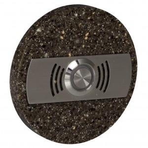 Zamel Ynsta PDK-252-BRA - Przycisk dzwonkowy ozdobny, okrągły z podświetleniem 230V AC, Kolor: Brązowy - Podgląd zdjęcia nr 3