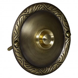 Zamel Ynsta PDM-231-MOS - Przycisk dzwonkowy mosiężny z szyldem okrągłym, Niskonapięciowy do 50V AC - Podgląd zdjęcia nr 3