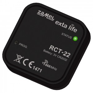 Zamel Exta Life RCT-22 - Bezprzewodowy czujnik temperatury, bateryjny, dopuszkowy - Podgląd zdjęcia nr 1