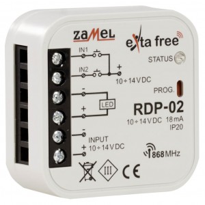 Zamel Exta Free RDP-02 - Bezprzewodowy sterownik LED ze ściemniaczem 10-14V DC (4A, 10-14V DC) - Podgląd zdjęcia nr 3
