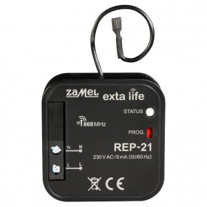 Zamel Exta Life REP-21 - Retransmiter sygnału radiowego systemu Exta Life (Max: 1km) - Podgląd zdjęcia nr 3