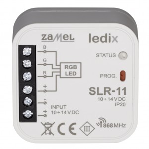 Zamel Ledix SLR-11 - Sterownik RGB bezprzewodowy 10-14V DC, Max 2,5A - Podgląd zdjęcia nr 1