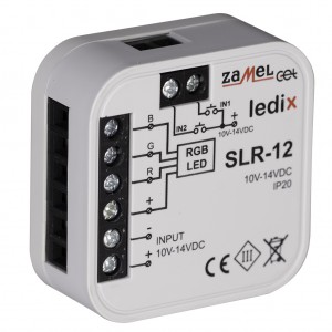 Zamel Ledix SLR-12 - Sterownik RGB przewodowy 10-14V DC, Max 2,5A - Podgląd zdjęcia nr 3