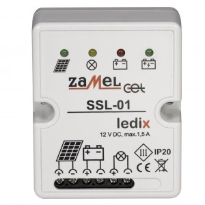 Zamel Ledix SSL-01 - Sterownik solarny 12V DC, Max prąd wyjściowy 1,5A - Podgląd zdjęcia nr 1
