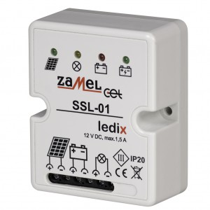 Zamel Ledix SSL-01 - Sterownik solarny 12V DC, Max prąd wyjściowy 1,5A - Podgląd zdjęcia nr 2