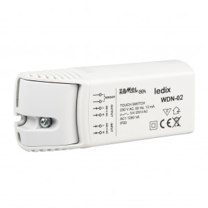 Zamel Ledix WDN-02 - Wyłącznik dotykowy 230V AC, Max 5A - Podgląd zdjęcia nr 3