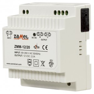 Zamel Exta ZMM-12/20 - Zasilacz impulsowy 12V DC/2,0A/24W - Podgląd zdjęcia nr 1