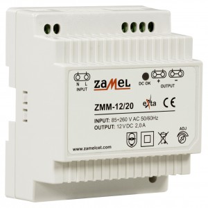 Zamel Exta ZMM-12/20 - Zasilacz impulsowy 12V DC/2,0A/24W - Podgląd zdjęcia nr 3