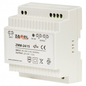 Zamel Exta ZMM-24/15 - Zasilacz impulsowy 24V DC/1,5A/36W - Podgląd zdjęcia nr 1