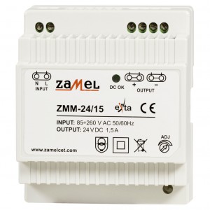 Zamel Exta ZMM-24/15 - Zasilacz impulsowy 24V DC/1,5A/36W - Podgląd zdjęcia nr 2