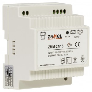Zamel Exta ZMM-24/15 - Zasilacz impulsowy 24V DC/1,5A/36W - Podgląd zdjęcia nr 3