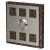 Zamel Ynsta PDK-251-BEZ - Przycisk dzwonkowy ozdobny, kwadratowy z podświetleniem 230V AC, Kolor: Beżowy - Miniatura zdjęcia nr 1